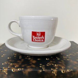 Taster's Choice - Fiesta Home Taster's Choice Coffee Cup & Saucer Set - VTG